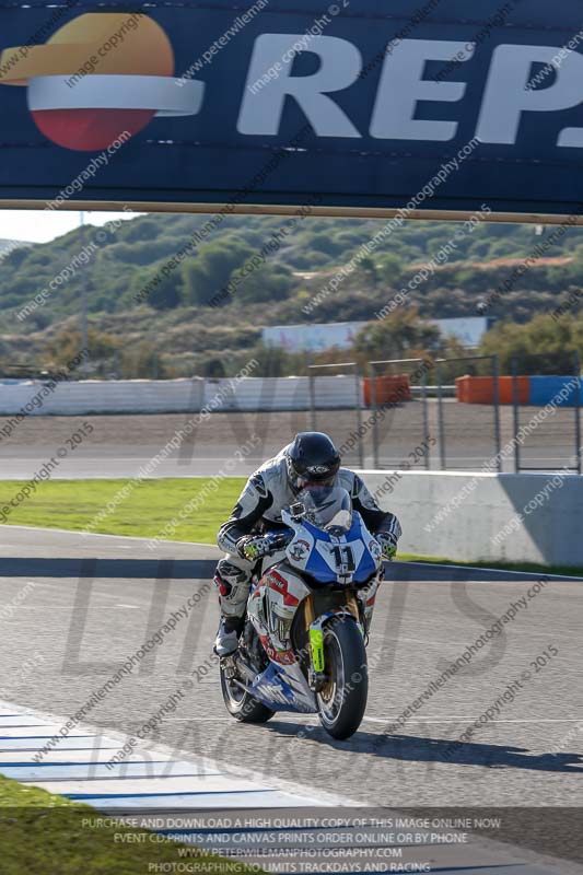 14 to 16th november 2015;Jerez;event digital images;motorbikes;no limits;peter wileman photography;trackday;trackday digital images