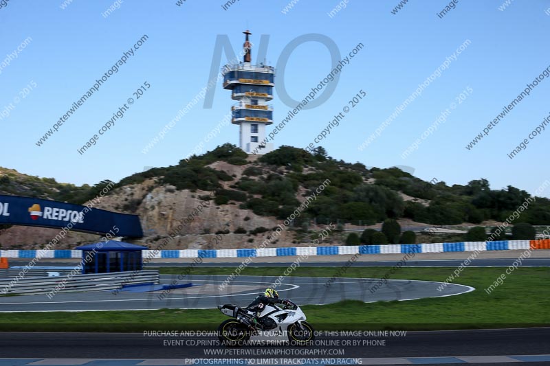 14 to 16th november 2015;Jerez;event digital images;motorbikes;no limits;peter wileman photography;trackday;trackday digital images