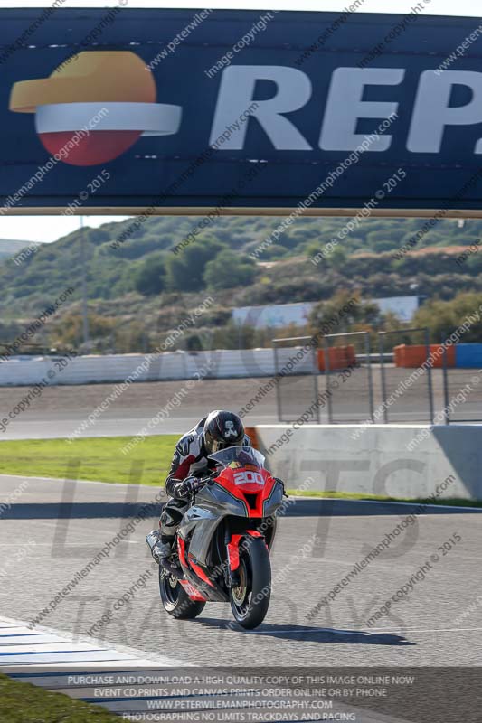 14 to 16th november 2015;Jerez;event digital images;motorbikes;no limits;peter wileman photography;trackday;trackday digital images