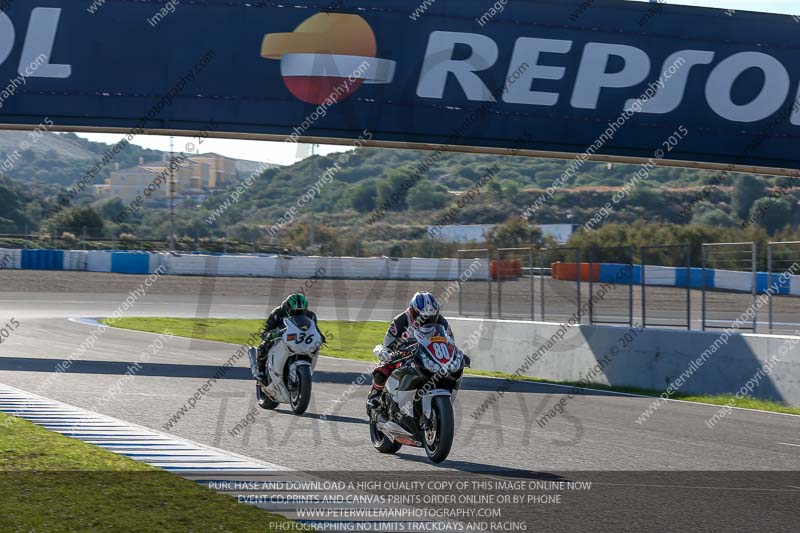 14 to 16th november 2015;Jerez;event digital images;motorbikes;no limits;peter wileman photography;trackday;trackday digital images