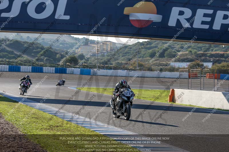 14 to 16th november 2015;Jerez;event digital images;motorbikes;no limits;peter wileman photography;trackday;trackday digital images