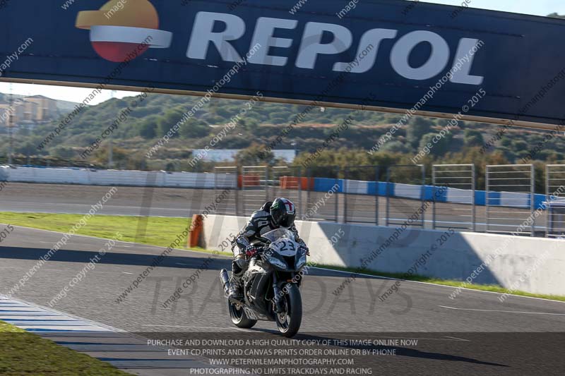 14 to 16th november 2015;Jerez;event digital images;motorbikes;no limits;peter wileman photography;trackday;trackday digital images