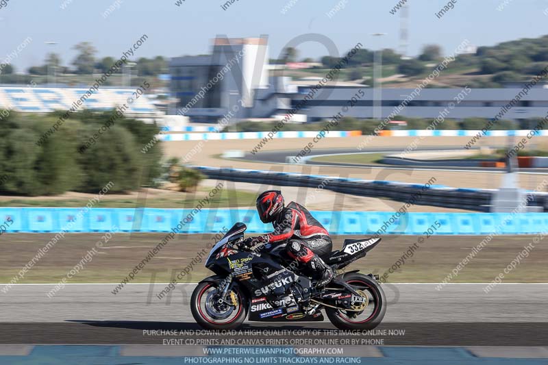 14 to 16th november 2015;Jerez;event digital images;motorbikes;no limits;peter wileman photography;trackday;trackday digital images