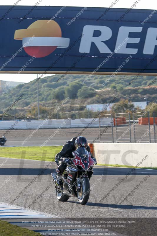 14 to 16th november 2015;Jerez;event digital images;motorbikes;no limits;peter wileman photography;trackday;trackday digital images