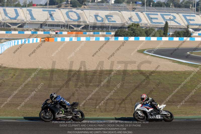 14 to 16th november 2015;Jerez;event digital images;motorbikes;no limits;peter wileman photography;trackday;trackday digital images