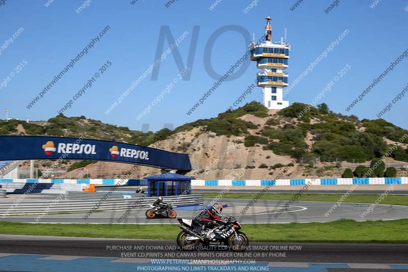 14 to 16th november 2015;Jerez;event digital images;motorbikes;no limits;peter wileman photography;trackday;trackday digital images