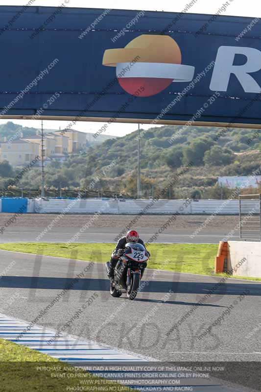 14 to 16th november 2015;Jerez;event digital images;motorbikes;no limits;peter wileman photography;trackday;trackday digital images