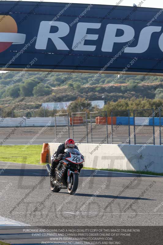 14 to 16th november 2015;Jerez;event digital images;motorbikes;no limits;peter wileman photography;trackday;trackday digital images