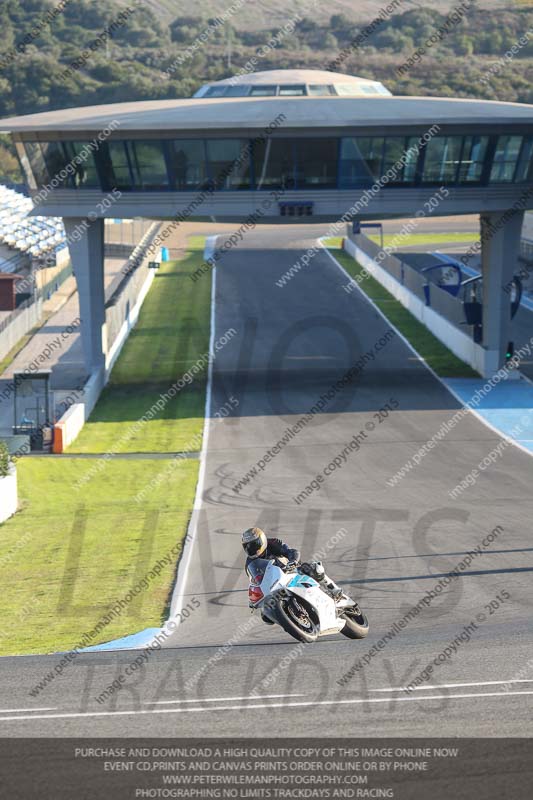 14 to 16th november 2015;Jerez;event digital images;motorbikes;no limits;peter wileman photography;trackday;trackday digital images