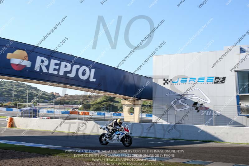 14 to 16th november 2015;Jerez;event digital images;motorbikes;no limits;peter wileman photography;trackday;trackday digital images