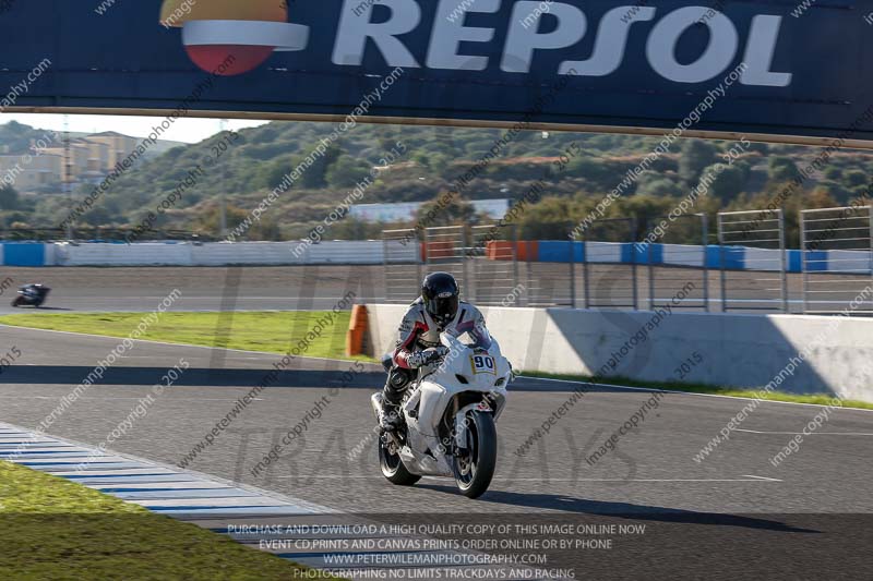 14 to 16th november 2015;Jerez;event digital images;motorbikes;no limits;peter wileman photography;trackday;trackday digital images