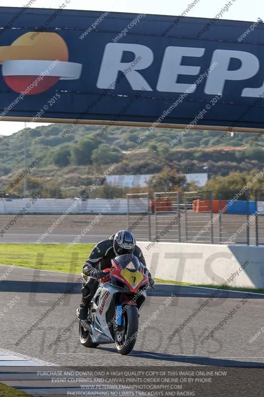 14 to 16th november 2015;Jerez;event digital images;motorbikes;no limits;peter wileman photography;trackday;trackday digital images