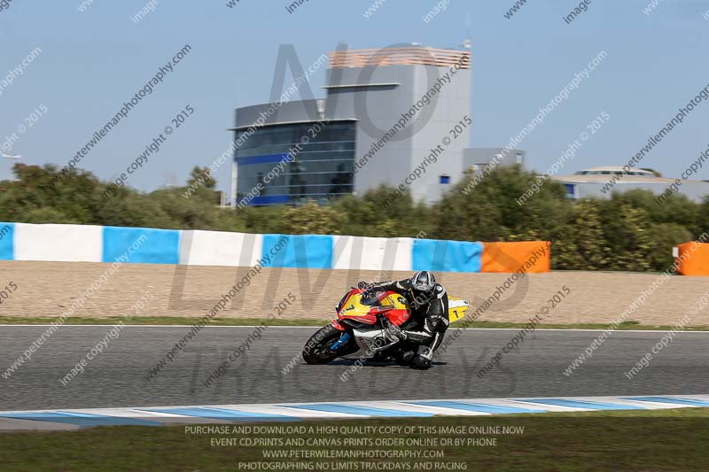 14 to 16th november 2015;Jerez;event digital images;motorbikes;no limits;peter wileman photography;trackday;trackday digital images