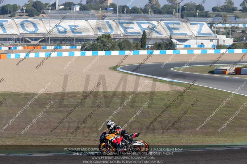 14 to 16th november 2015;Jerez;event digital images;motorbikes;no limits;peter wileman photography;trackday;trackday digital images