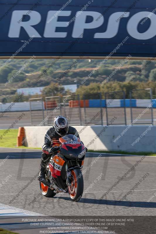 14 to 16th november 2015;Jerez;event digital images;motorbikes;no limits;peter wileman photography;trackday;trackday digital images