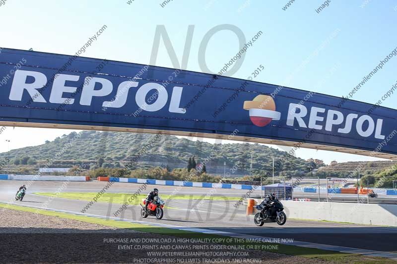 14 to 16th november 2015;Jerez;event digital images;motorbikes;no limits;peter wileman photography;trackday;trackday digital images