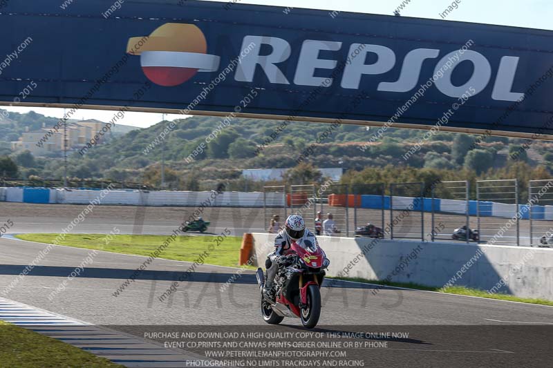 14 to 16th november 2015;Jerez;event digital images;motorbikes;no limits;peter wileman photography;trackday;trackday digital images