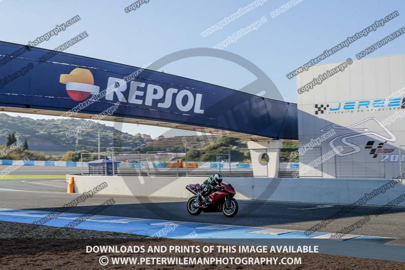 18 to 20th november 2016;Jerez;event digital images;motorbikes;no limits;peter wileman photography;trackday;trackday digital images