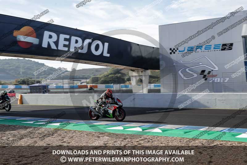 25 to 27th november 2017;Jerez;event digital images;motorbikes;no limits;peter wileman photography;trackday;trackday digital images