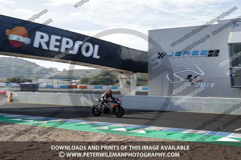 25 to 27th november 2017;Jerez;event digital images;motorbikes;no limits;peter wileman photography;trackday;trackday digital images